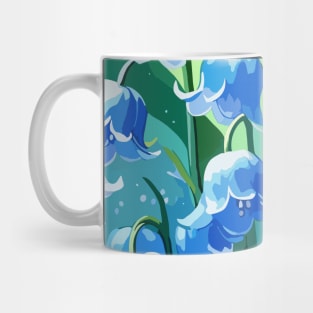 Blue Lily of The Valley Mug